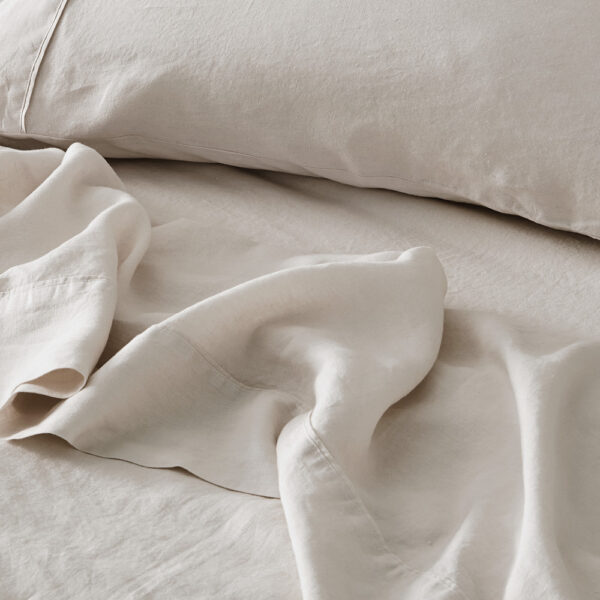 Antwerp Linen Flat Sheet - Natural