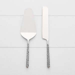 Cheetah Cake Server Set