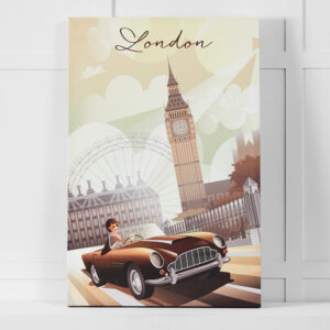 London Vintage Canvas 60x90