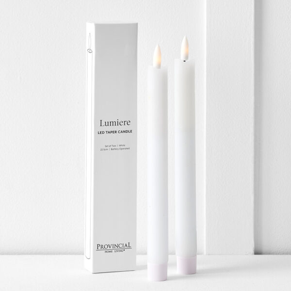 Lumiere Taper Candle 2 Pk