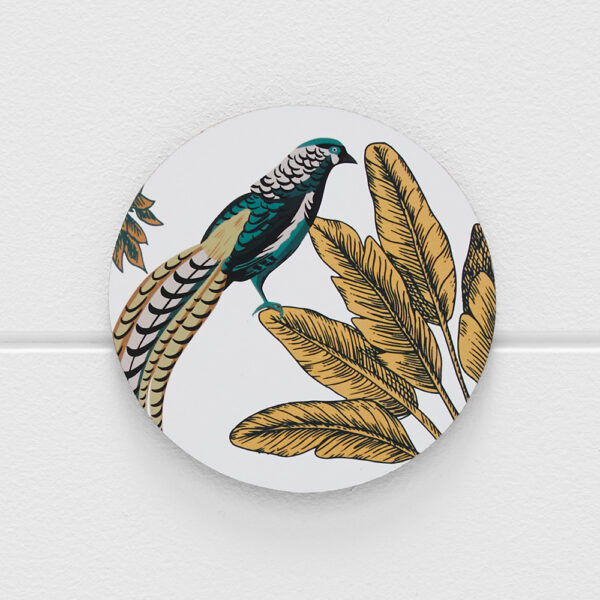 Porter Peafowl Coaster