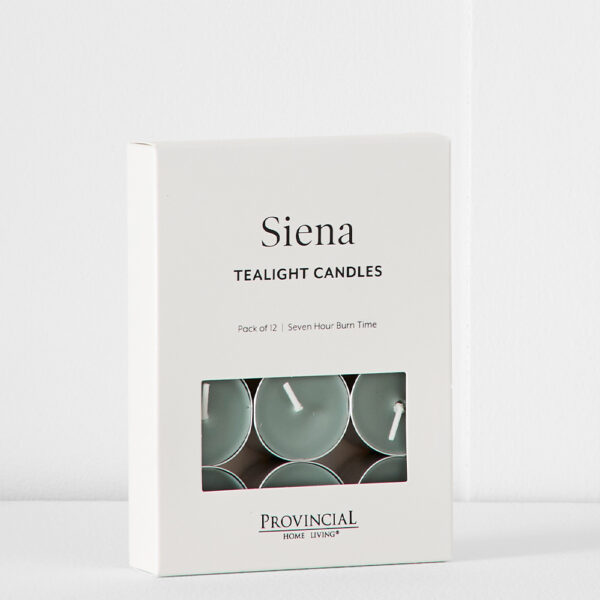 Siena Tealight Candles 12 Pk