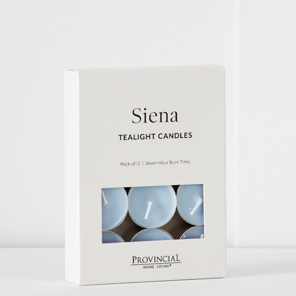 Siena Tealight Candles 12 Pk